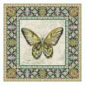 Leti981 Набор для вышивания LetiStitch 'Винтажная бабочка' 25*25см