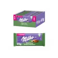 Шоколадная плитка Milka Broken Hazelnut с кусочками фундука, 45г x 19 шт / блок (Германия)