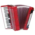 Аккордеон Aurus JH2006-R Аккордеон 37/80/7/2, красный, с футляром