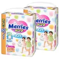 Merries Набор трусиков ультра XL (12-22 кг) 50 шт х 2 уп
