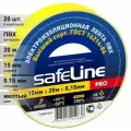 (20 шт.) Изолента ПВХ желтая 15мм 20м Safeline