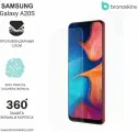 Защитная бронированная пленка на экран и заднюю панель Samsung Galaxy A20s (Глянцевая)