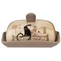 Маслёнка Agness Парижские коты 358-1727 0 см 1 коричневый 10 см 17 см 500 мл 12 см