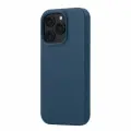 Чехол на iPhone 16 Pro uBear Capital Case натуральная кожа, магнитный, темно-синий