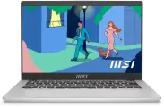 Ноутбук MSI Modern 14 C12M-239RU, 14, Intel Core i5 1235U, DDR4 8ГБ, SSD 512ГБ, Intel Iris Xe graphics, серебристый