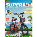 Велосипед детский двухколесный 14 Krypton Super red yellow / на 3-5 лет, рост 90-115 см