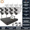 Беспроводная система видеонаблюдения на 8 камер ISON AIR-PRO-MAX-X-8 8 мегапикселей с жестким диском 1000ГБ