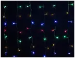 Светодиодный Занавес 1.5*1.5 м, 368 разноцветных LED ламп, прозрачный ПВХ, контроллер, IP20, SNOWHOUSE
