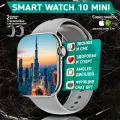 Умные часы WATCH 10 Mini, Смарт часы watch 10 Mini, premium smart watch, 41 мм с NFC, 2 ремешка, Серебристый