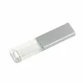 Флешка с подсветкой Acril-Crystal, 4 ГБ, серебряная, арт. F14 30шт