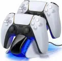 Зарядное устройство Dobe, для DualSense PS5, с подсветкой, 1шт