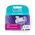 Кассеты Venus Deluxe Smooth Swirl, 5 лезвий, фиолетовые, 2 шт.