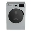 Стиральная машина Beko WSPE7H616S, цвет серый/чёрный, 15 программ, защита от протечек