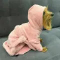 Халат для собак маленьких пород пудра
