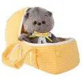Мягкая игрушка BUDI BASA Кот Басик BABY в люльке 20 см BB-002