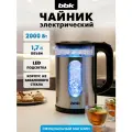 Чайник электрический стеклянный BBK EK1713, объем 1,7 л, LED-подсветка