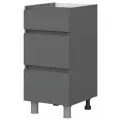 Стол Денвер СЯ400 400х820х442мм с ящиками Графит серый SV-М 1 шт