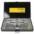 Техрим T030001 Набор метчиков и плашек М3 - 12, 40 предметов, метрическая резьба