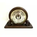 Барометр настольный деревянный механический домашний смич БМ36 бар массив дерева размер 25х18х6см