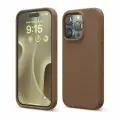 Elago для iPhone 15 Pro чехол Soft silicone (Liquid) Brown