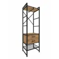 Стеллаж со штангой Микс для прихожей 60 см, Дуб вотан