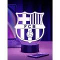 Ночник Футбольный Клуб Барселона - FC Barcelona. Подарок болельщику — декор в комнату фаната футбола с клубной символикой, любимыми игроками и духом Лиги чемпионов и больших турниров.