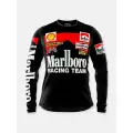 Мотоджерси Marlboro черная / Лонгслив Марльборо