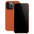 Кожаный чехол накладка Melkco для Apple iPhone 14 Pro (6.1) - Snap Cover, оранжевый