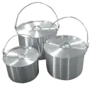 Набор котлов алюминевых TRAMP с крышкой 4.8 + 9 л