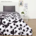 Покрывало 1.5-спальное Этель. Футбольный мяч, 145x210+-5 см, микрофибра