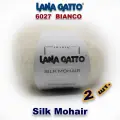 Пряжа Lana Gatto Silk Mohair /Лана Гатто Силк Мохер / цвет: 6027, Белый (2 мотка)