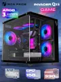 Корпус Invader Q3S кубик + 3 ARGB вентилятора + пылевой фильтр + закаленное стекло, Micro-ATX, Mini-ITX
