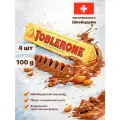 Шоколад молочный Toblerone с медово-миндальной нугой, 100 гр, 4 шт, Швейцария