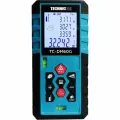 Лазерный дальномер-угломер TECHNICOM дальность 60м, два источника питания, цифровой угломер, 2 источника питания, 2 пузырьковых уровня, 3 точки отсчёта TC-DM60G