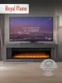Камин электрический напольный Royal Flame Line Vision 60 Led Stone Touch Серый мрамор