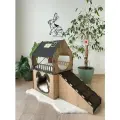Кошкин дом, домик для кролика двухэтажный, игровой комплекс для кошек