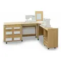 Стол для швейной машины (10-17кг) и оверлока Комфорт-3L (Сорано)