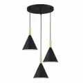 Подвесной светильник EVOLUCE ARKET SLE1255-423-03, E27, 120 Вт, металл, дерево, черный
