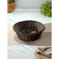 Корзина плетеная для хранения, круглая, декоративная, 25х8 см