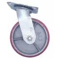 Поворотные колеса для тележек викарт 140 мм, полиуретановые, большегрузные, с подшипником