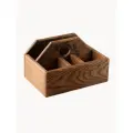 Салфетница Workshop Bibishev, деревянная, с ручкой, коричневый цвет