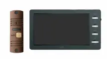Комплект видеодомофона для квартиры и частного дома CTV-DP3702 Gamma, 7 дюймов, черный-бронза