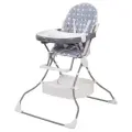 Стульчик для кормления Polini kids 252 Звезды, серый-белый
