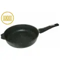 Сковорода Мечта Гранит Black Induction Pro, d 26 см, пластиковая ручка, антипригарное покрытие, индукция, чёрная