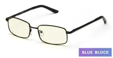 Очки для компьютера SPG Blue Block AF024, в классической металлической оправе, цвет: черный