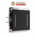 Сенсорный выключатель двухклавишный с подсветкой Werkel W4522008 черный IP20