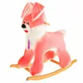 Игрушка-качалка Бакс Зайчик, плюшевая, розовая (980589)