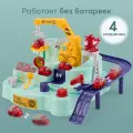 331921, Игрушечный трек с машинками Happy Baby автотрек для мальчиков и девочек, игрушка - стройка