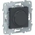 Светорегулятор поворотно-нажимной LED универсальный 5-200Вт SE Unica NEW, антрацит NU551454