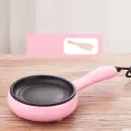 Многофункциональный 2-в-1 прибор для приготовления яиц – мини-плита с антипригарным покрытием, пароварка и варка с автоотключением, компактный дизайн для дома и общежития, розовый цвет